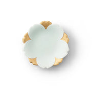 Moist Celadon Gold Cherry Blossom Plate