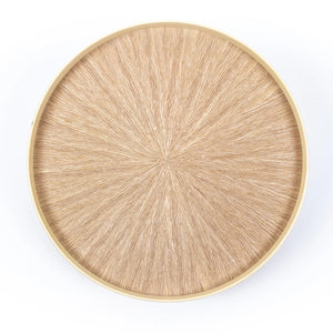 Mori Kougei Round Rays Wood Tray 17" - Ash