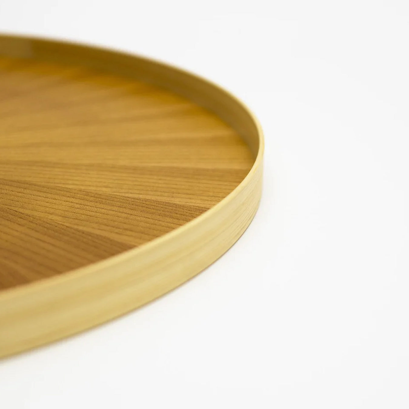 Mori Kougei Round Rays Wood Tray 11" - Zelkova