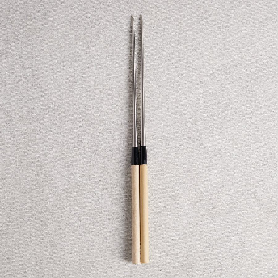 Moribashi Plating Chopsticks - Round Magnolia Handle 盛箸 | ARJ