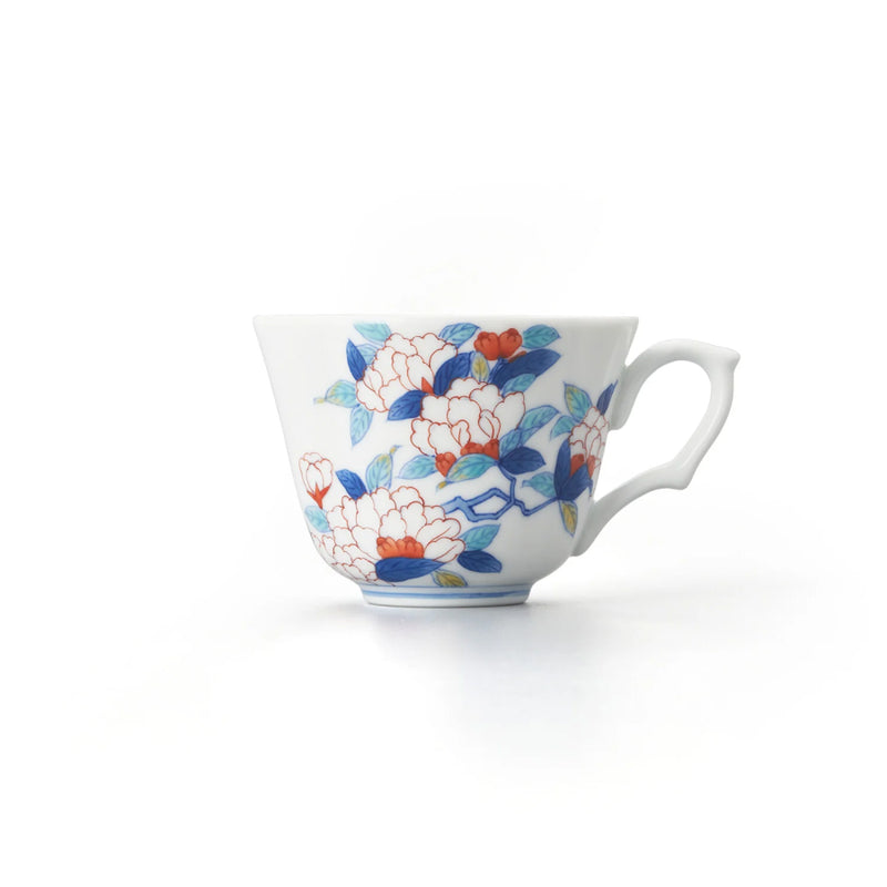 Nabeshima Pomogranate Coffee Cup & Saucer