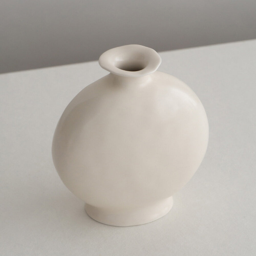 Flat Round Vase