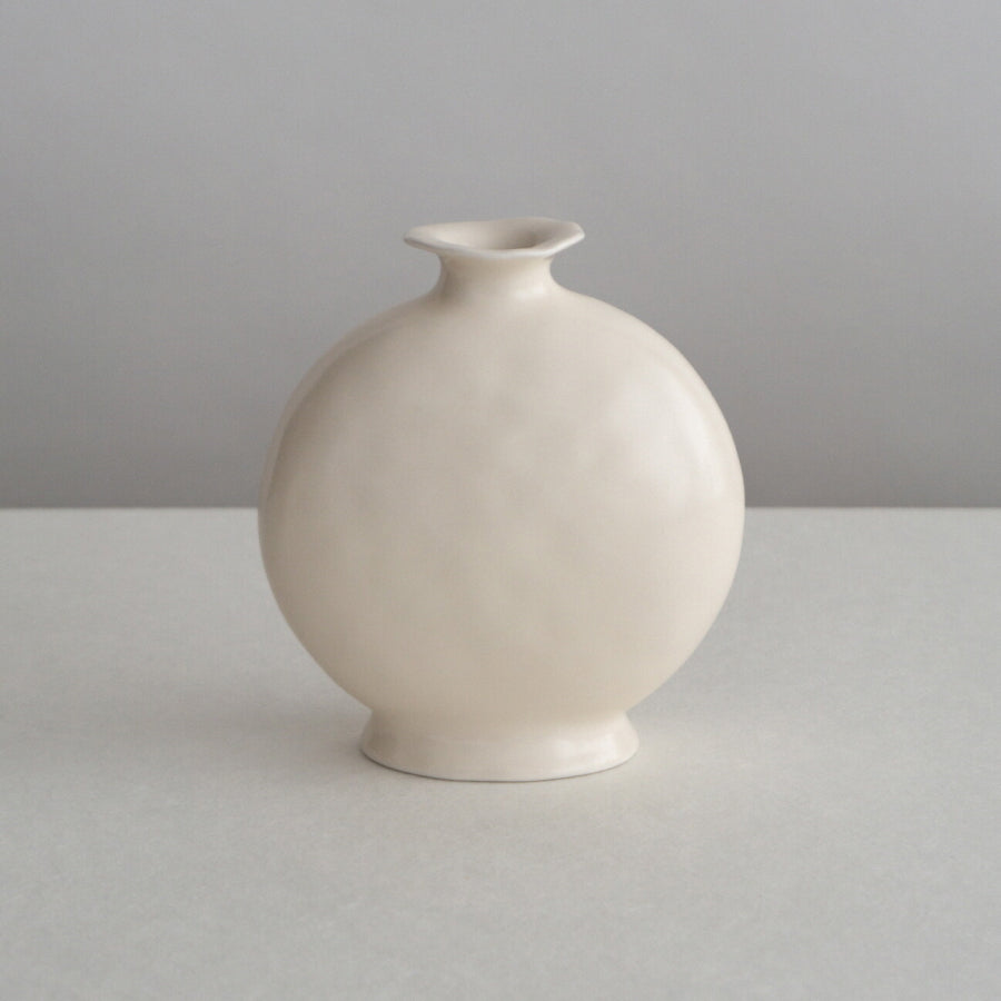 Flat Round Vase