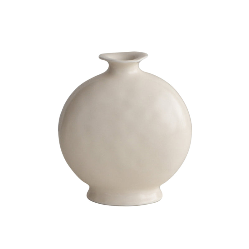 Flat Round Vase