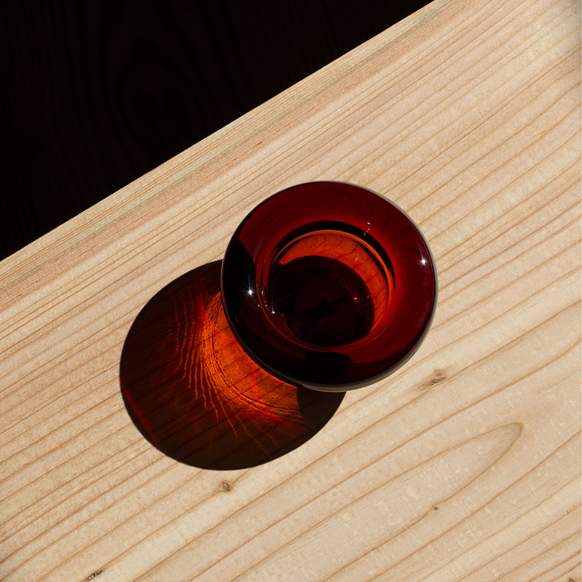 Sirkel Tealight Holder Dark Maple Syrup