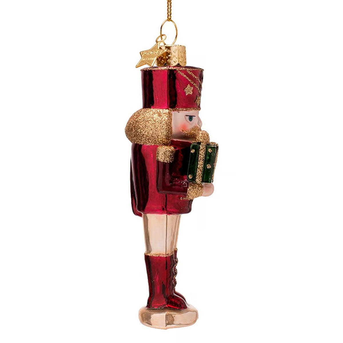 Burgundy Nutcracker Ornament