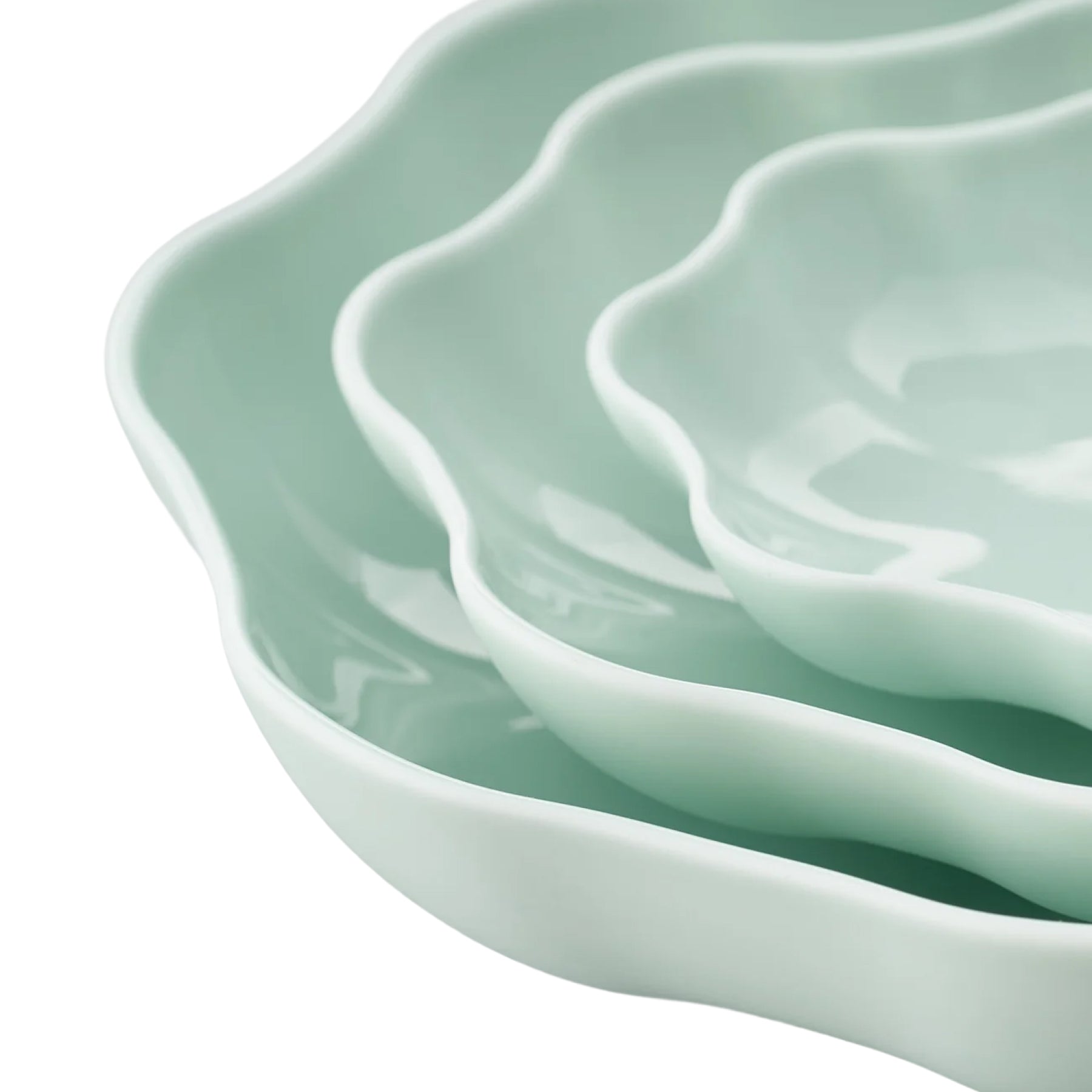 Porcelain Pottery Bowl S Clearly Aqua