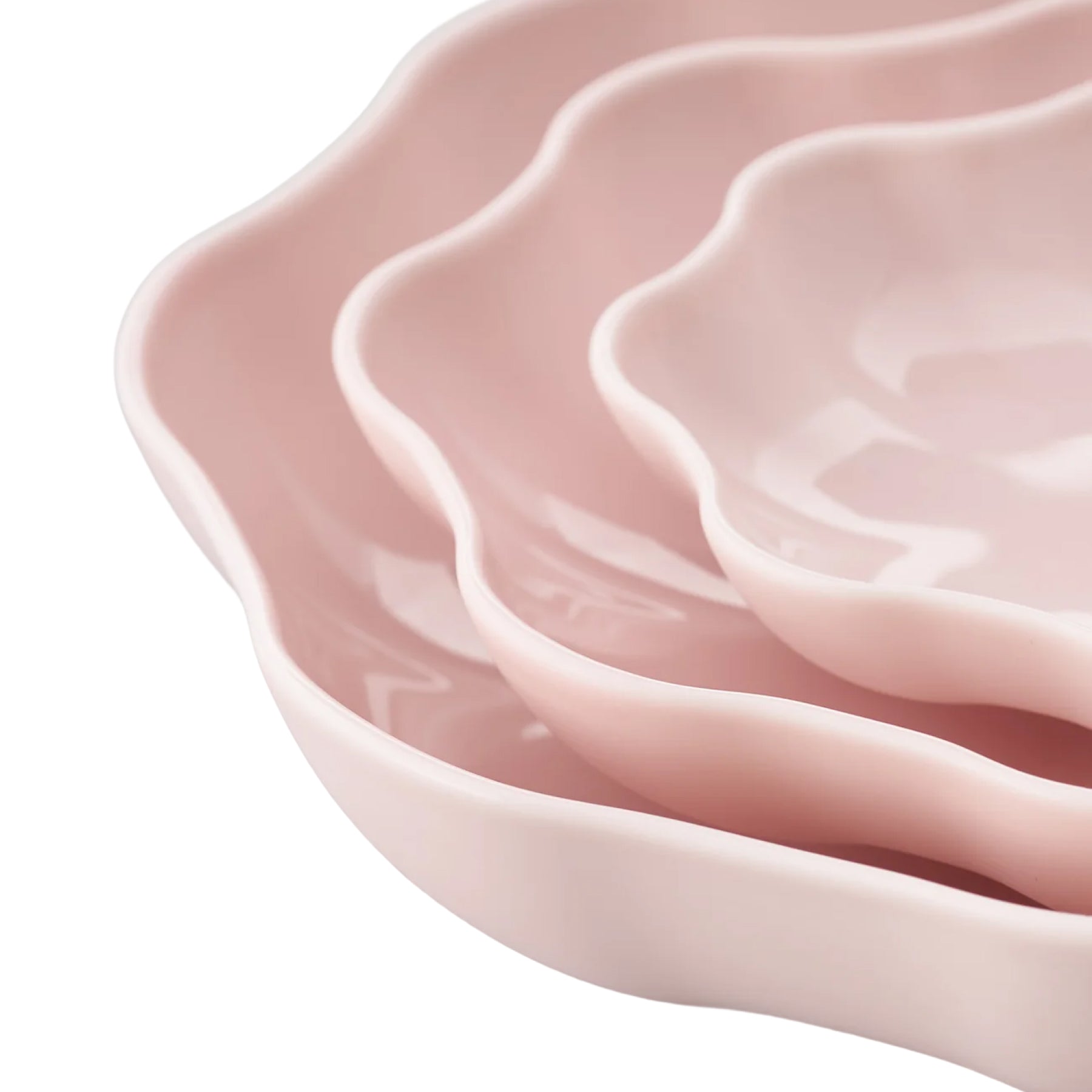 Porcelain Pottery Bowl L Eggshell Pink