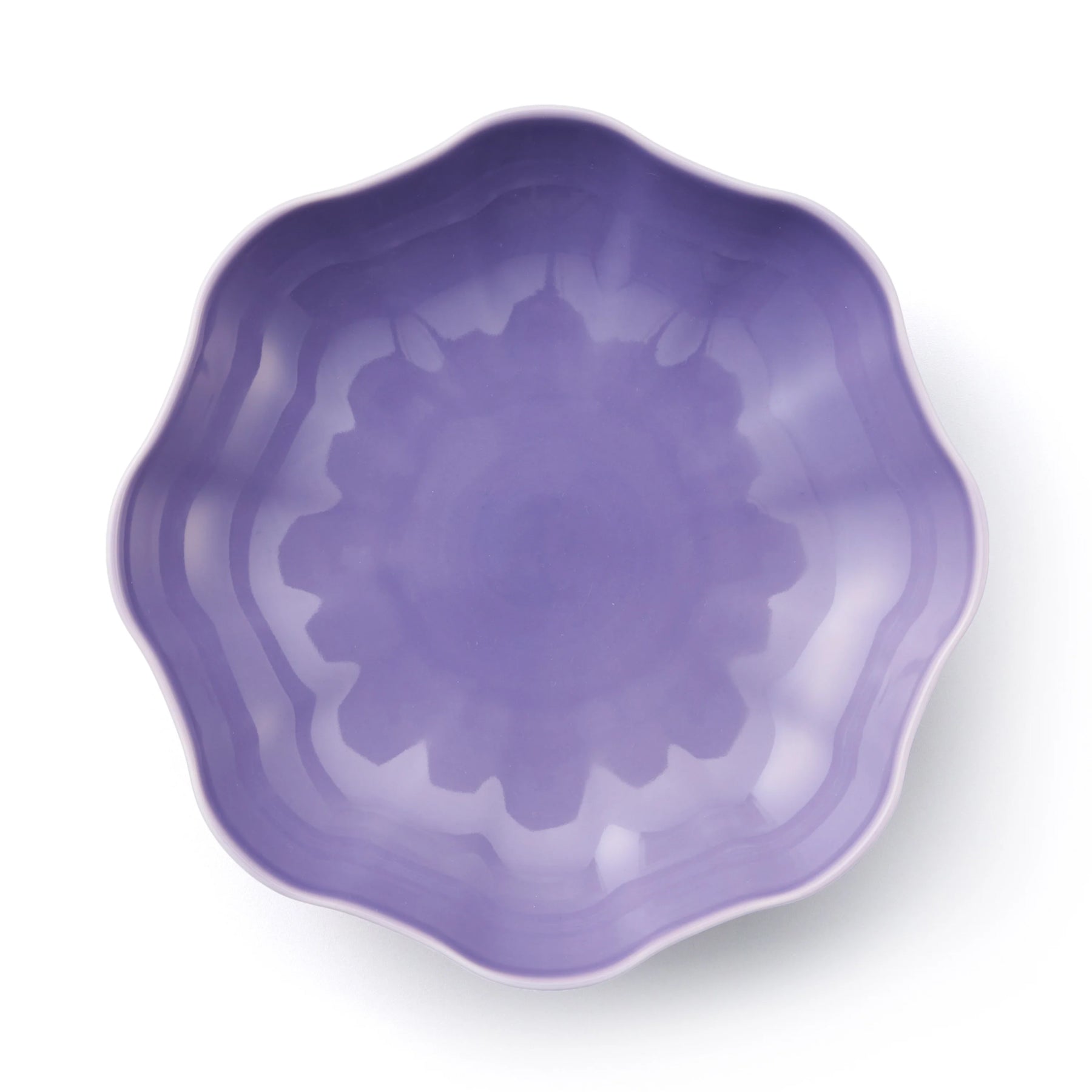 Porcelain Pottery Bowl L Lavender Frost