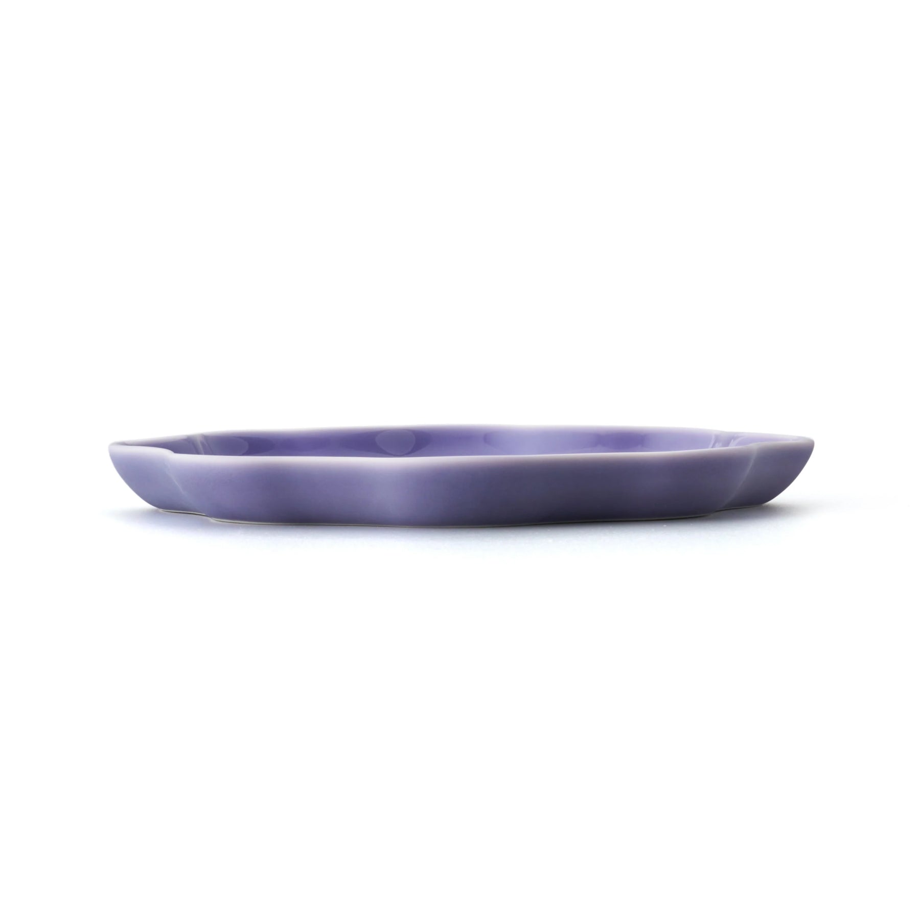 Porcelain Pottery Plate M Lavender Frost