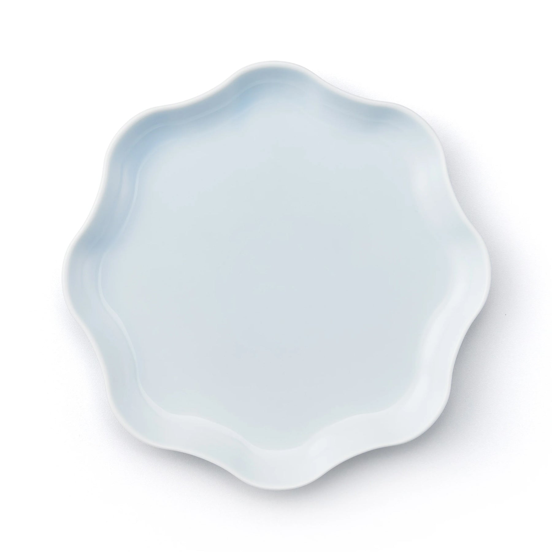 Porcelain Pottery Plate M Opalin Blue