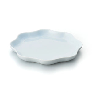 Porcelain Pottery Plate M Opalin Blue