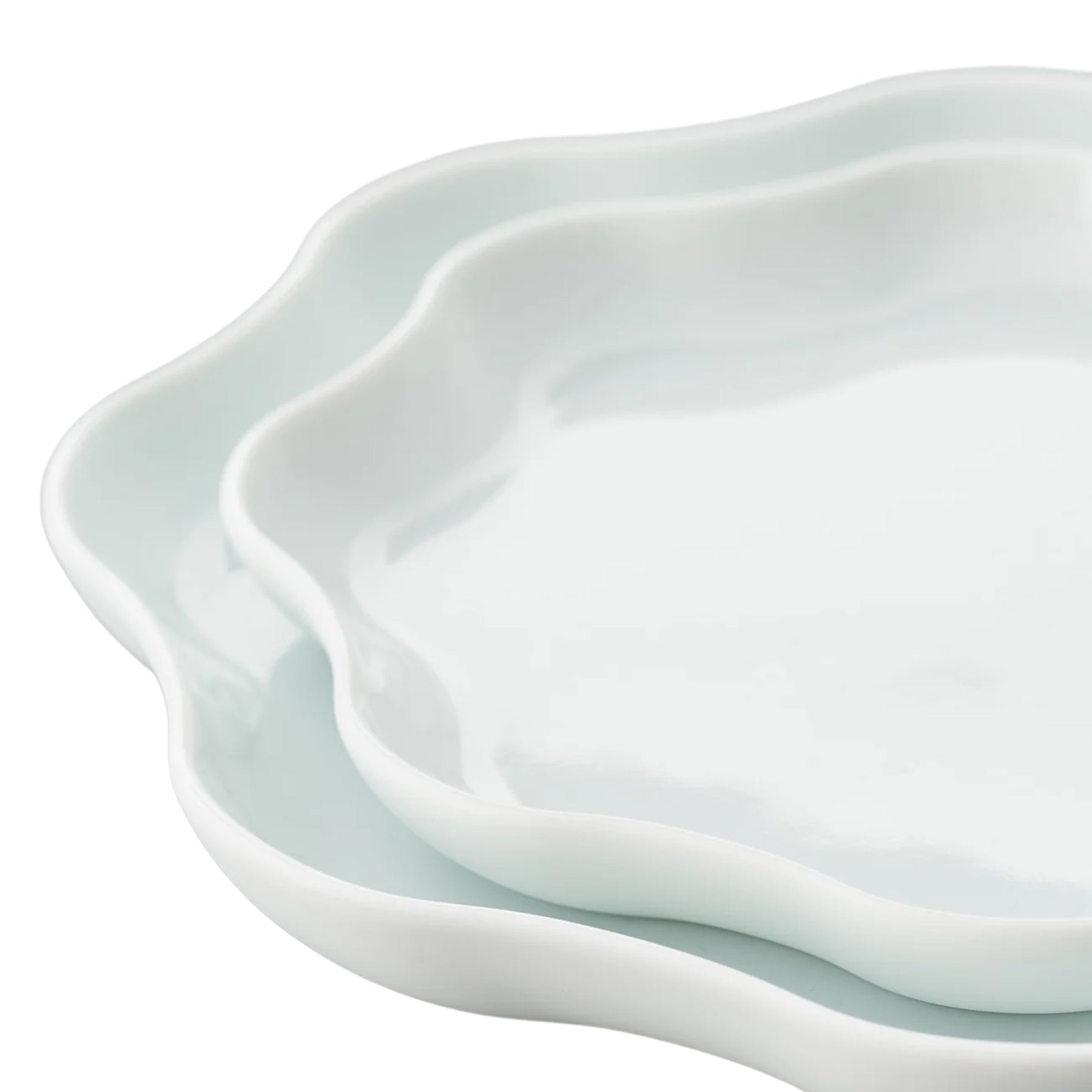 Porcelain Pottery Plate M White