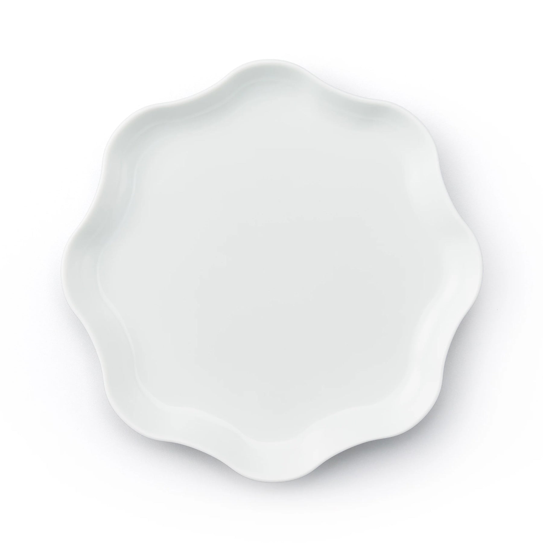 Porcelain Pottery Plate M White