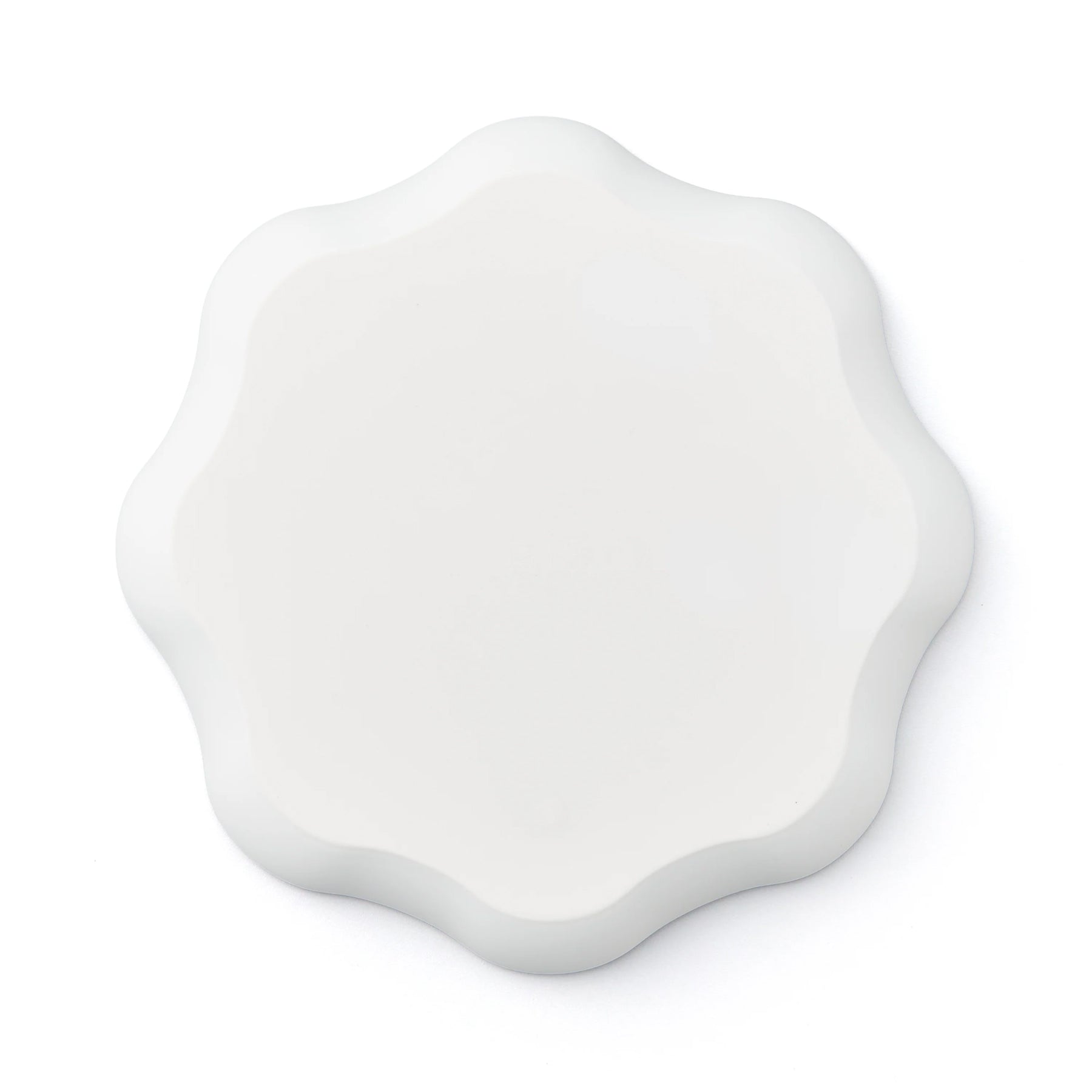 Porcelain Pottery Plate M White