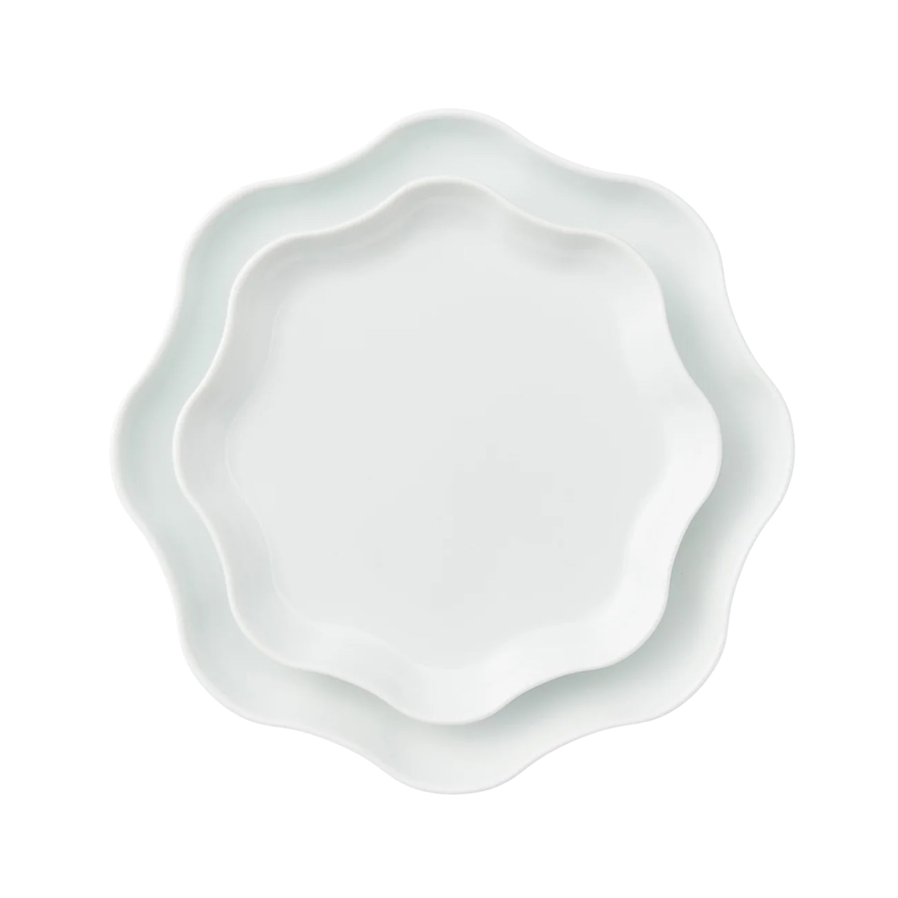Porcelain Pottery Plate S White