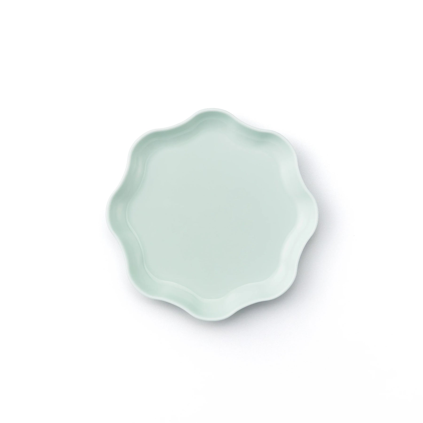 Porcelain Pottery Plate S Clearly Aqua