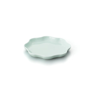 Porcelain Pottery Plate S Clearly Aqua