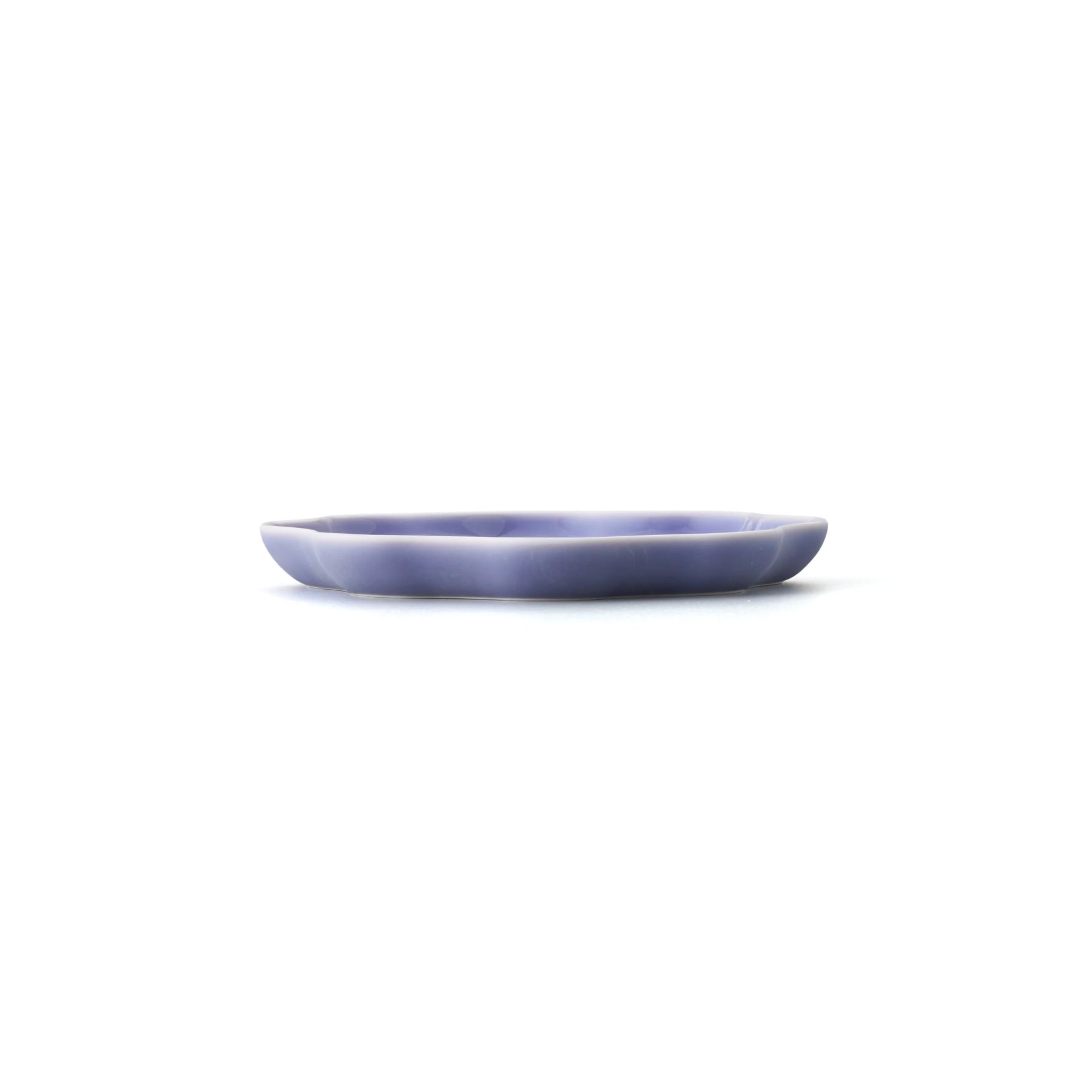 Porcelain Pottery Plate S Lavender Frost