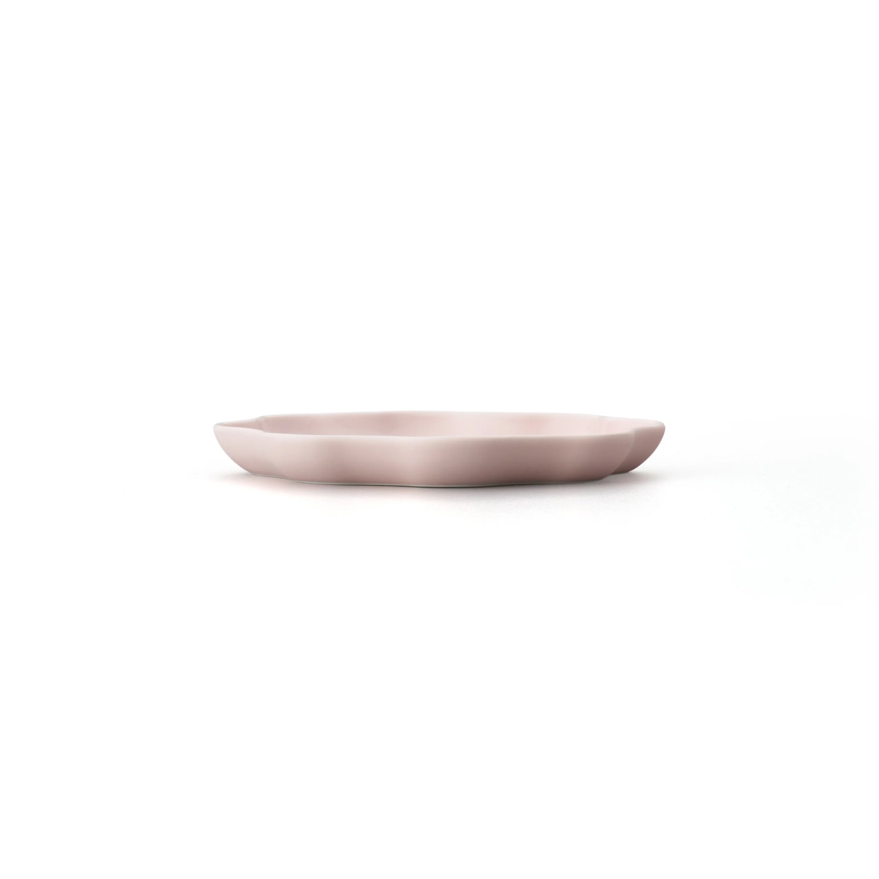 Porcelain Pottery Plate S Eggshell Pink