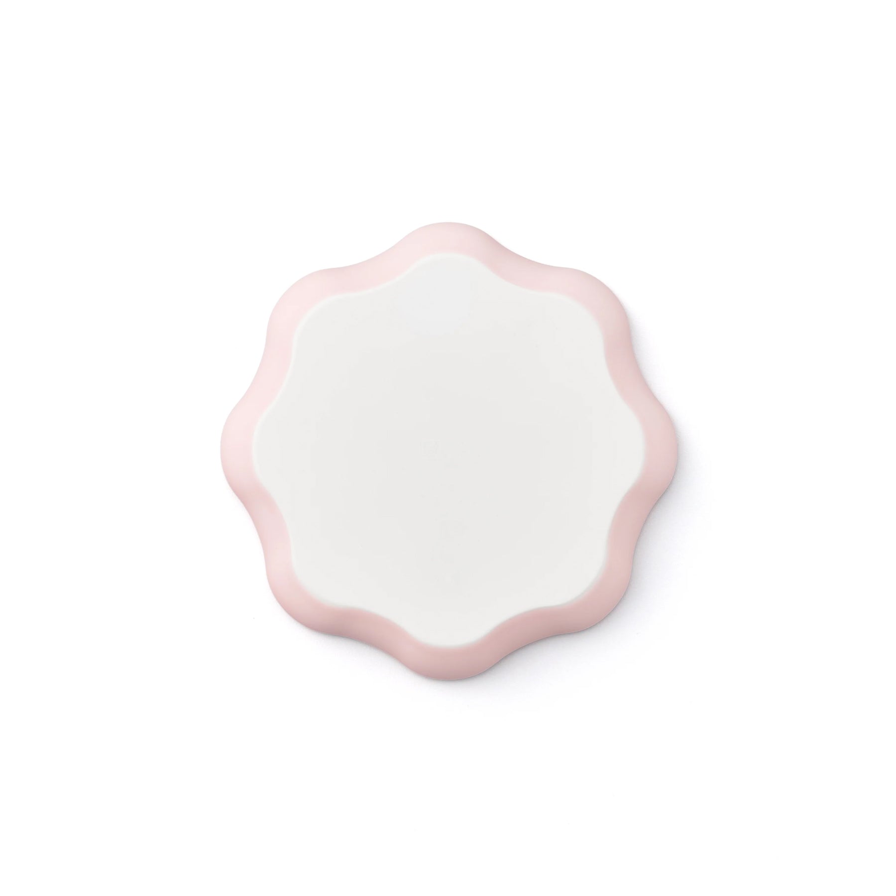 Porcelain Pottery Plate S Eggshell Pink