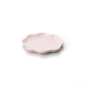 Porcelain Pottery Plate S Eggshell Pink