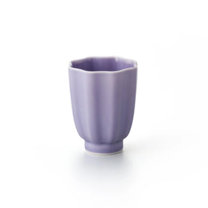Porcelain Pottery Tea Cup Lavender Frost
