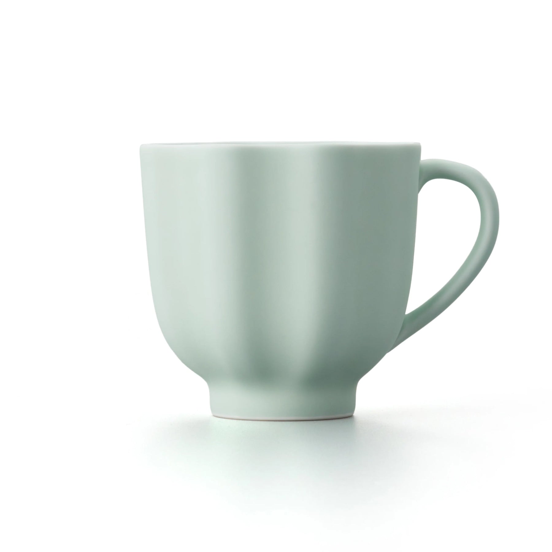 Porcelain Pottery Tea Mug Clearly Aqua