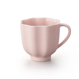 Porcelain Pottery Tea Mug Eggshell Pink