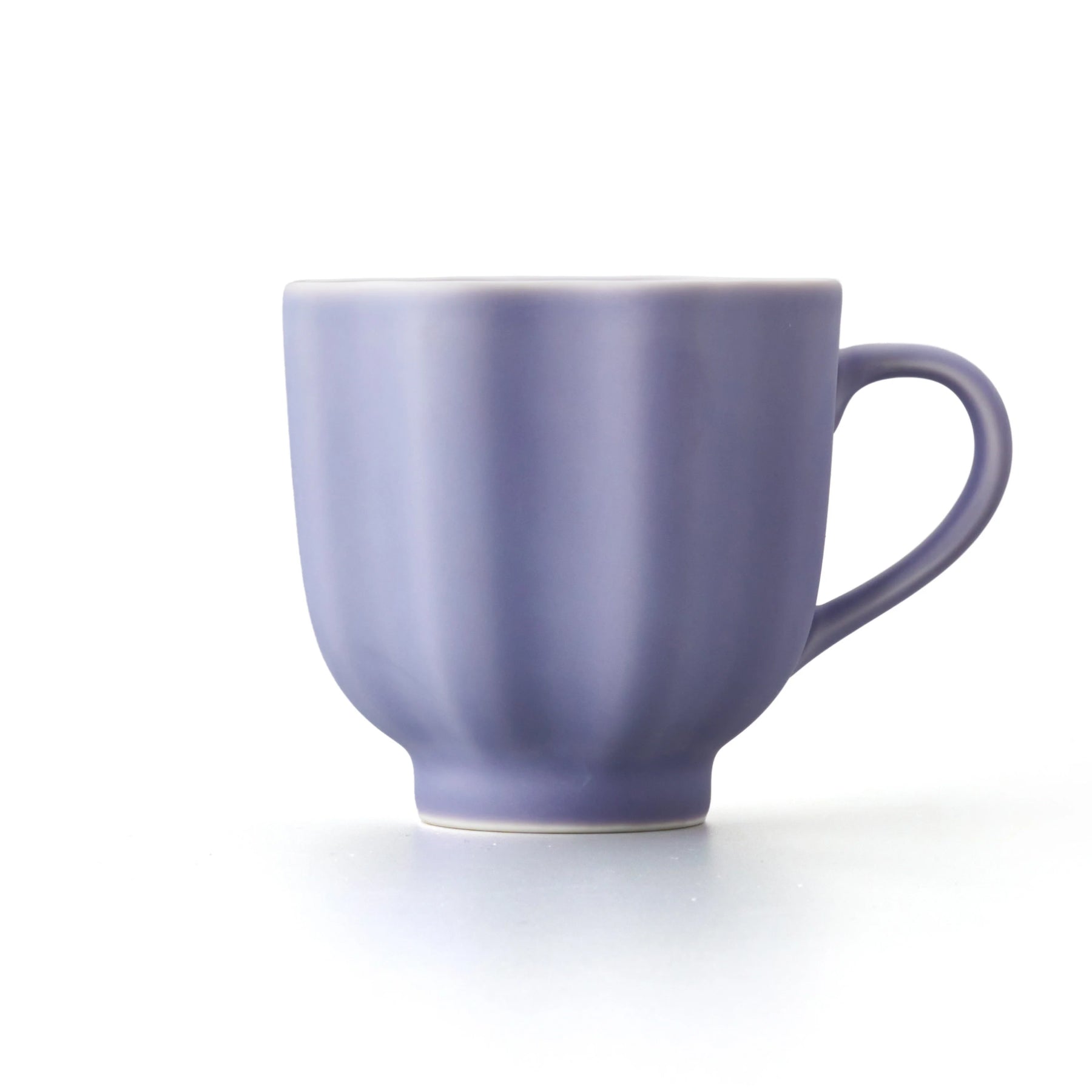 Porcelain Pottery Tea Mug Lavender Frost