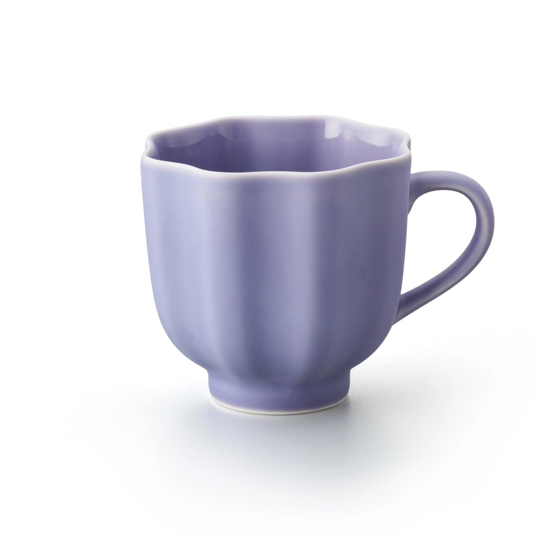 Porcelain Pottery Tea Mug Lavender Frost