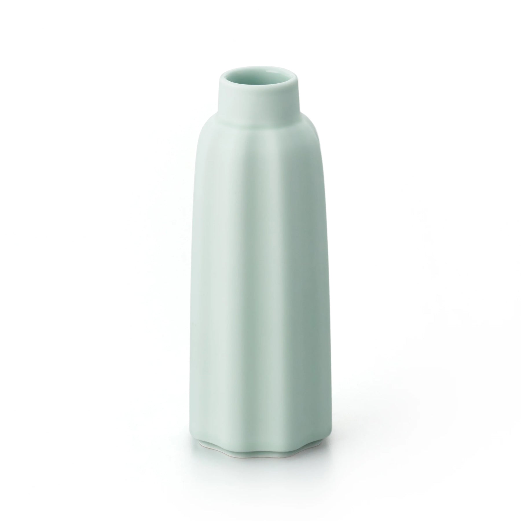 Porcelain Pottery Vase Clearly Aqua