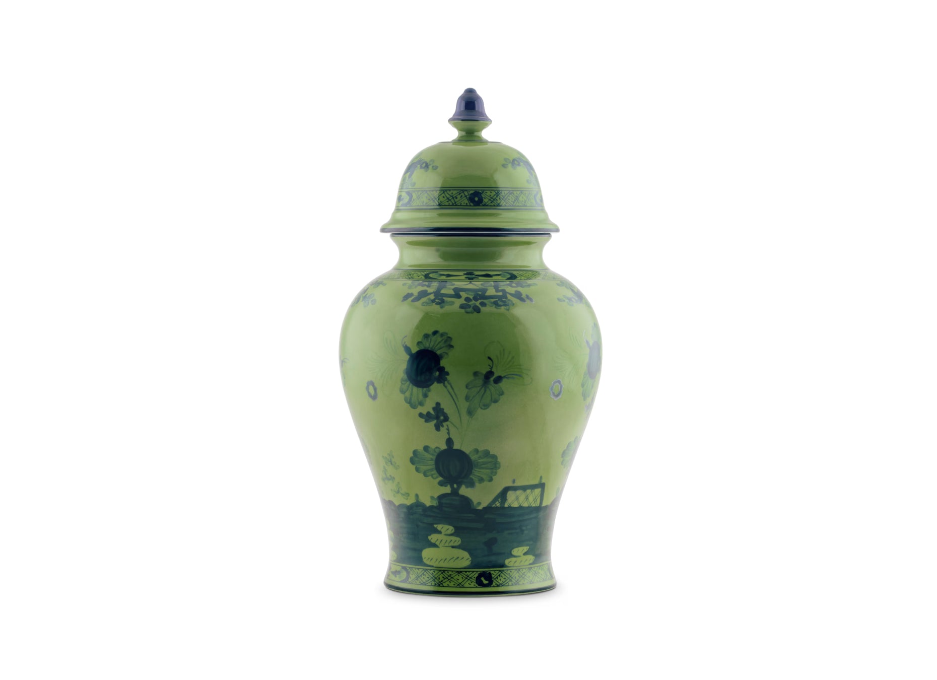 Oriente Italiano Malachite Large Potiche Vase
