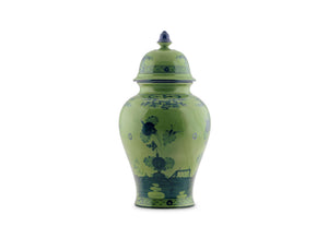 Oriente Italiano Malachite Large Potiche Vase