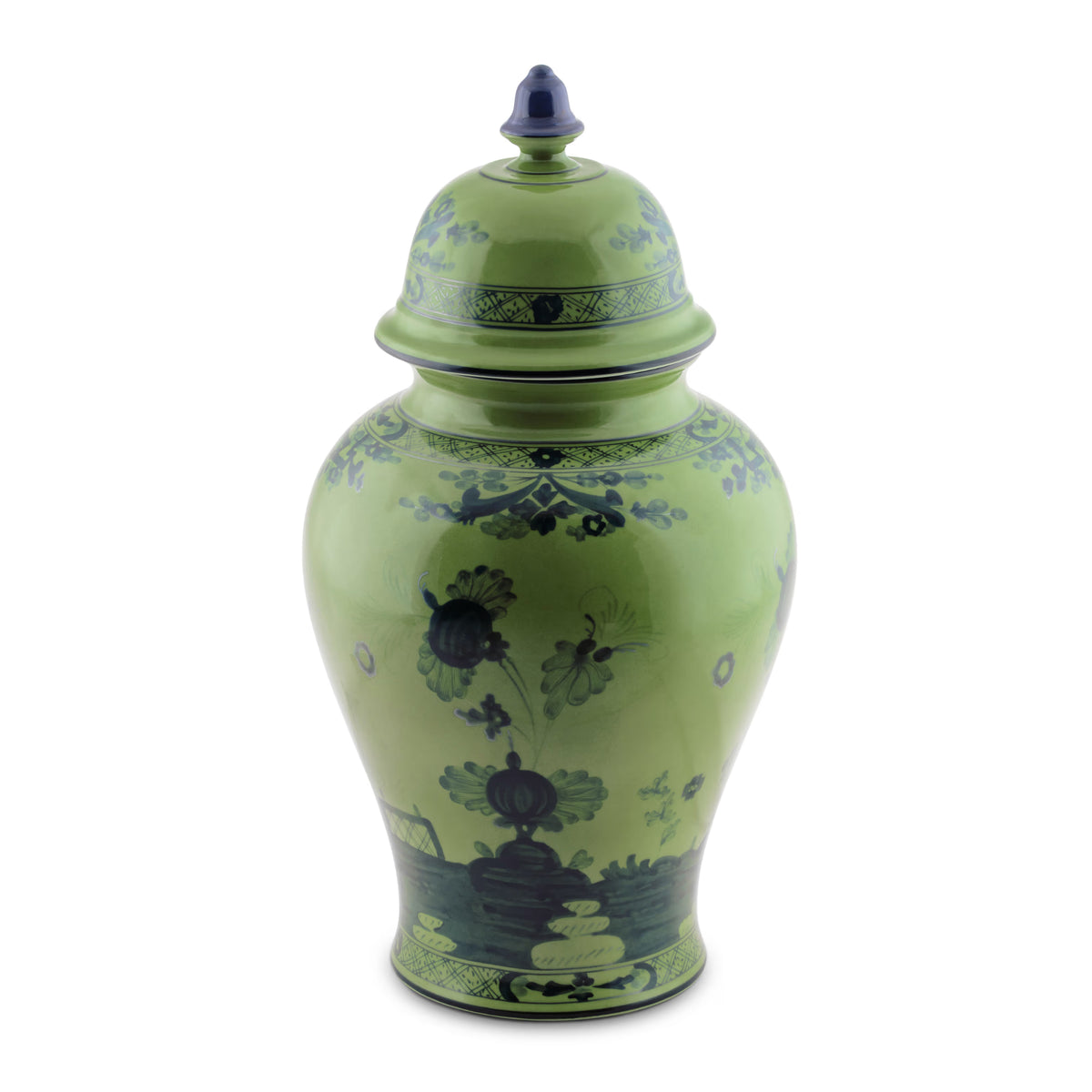 Oriente Italiano Malachite Large Potiche Vase