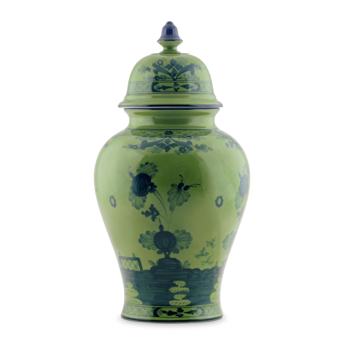 Oriente Italiano Malachite Large Potiche Vase