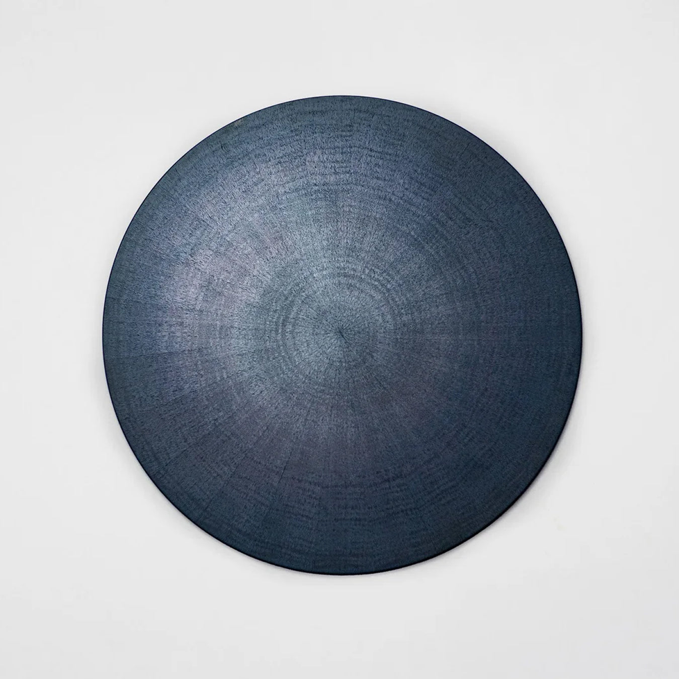 Mori Kougei Rays Round Wood Plate 14" - AI-Urushi