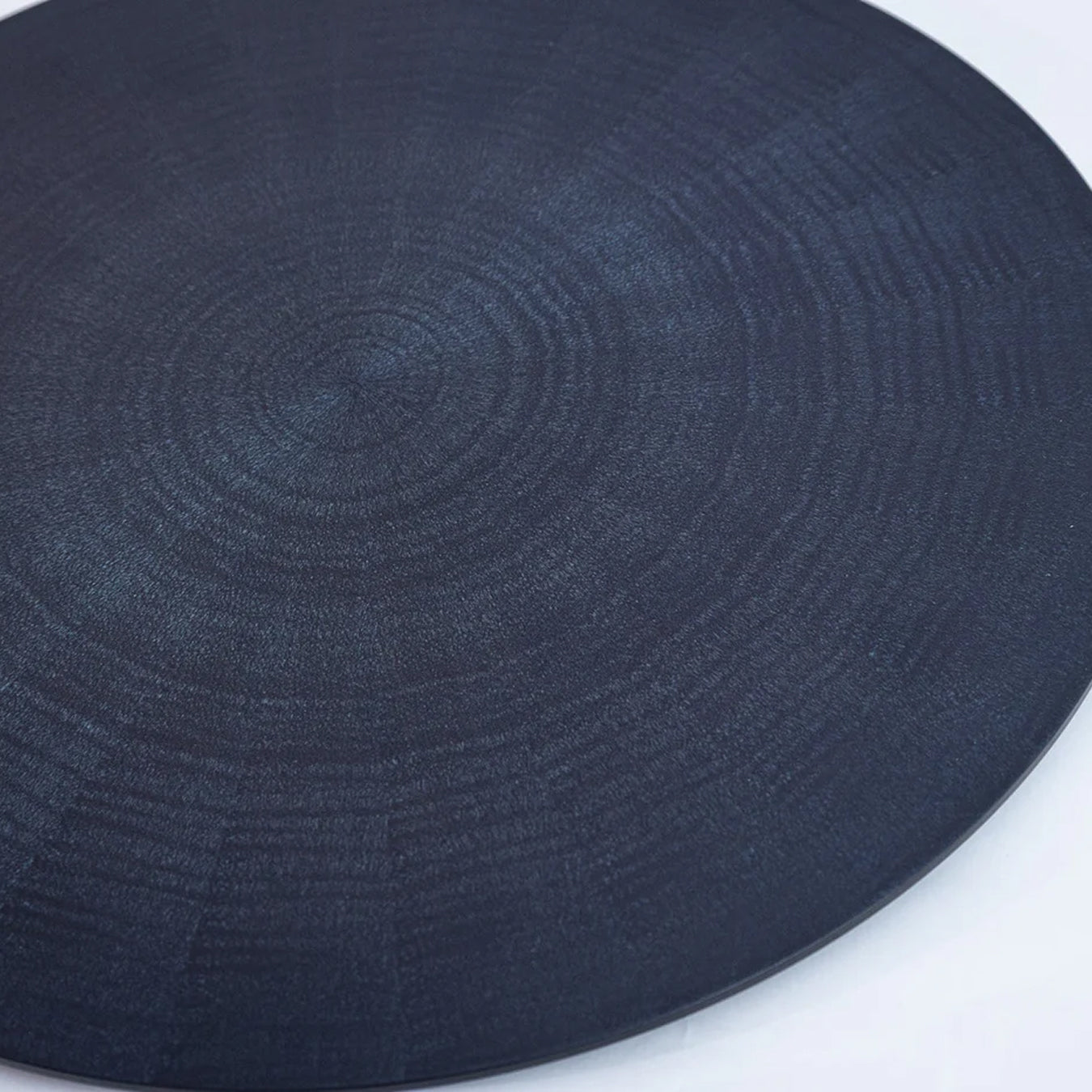 Mori Kougei Rays Round Wood Plate 14" - AI-Urushi
