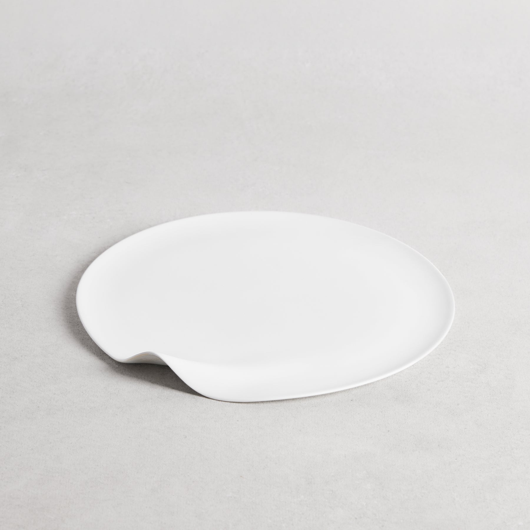 Blasted White Kataagari Plate 10"