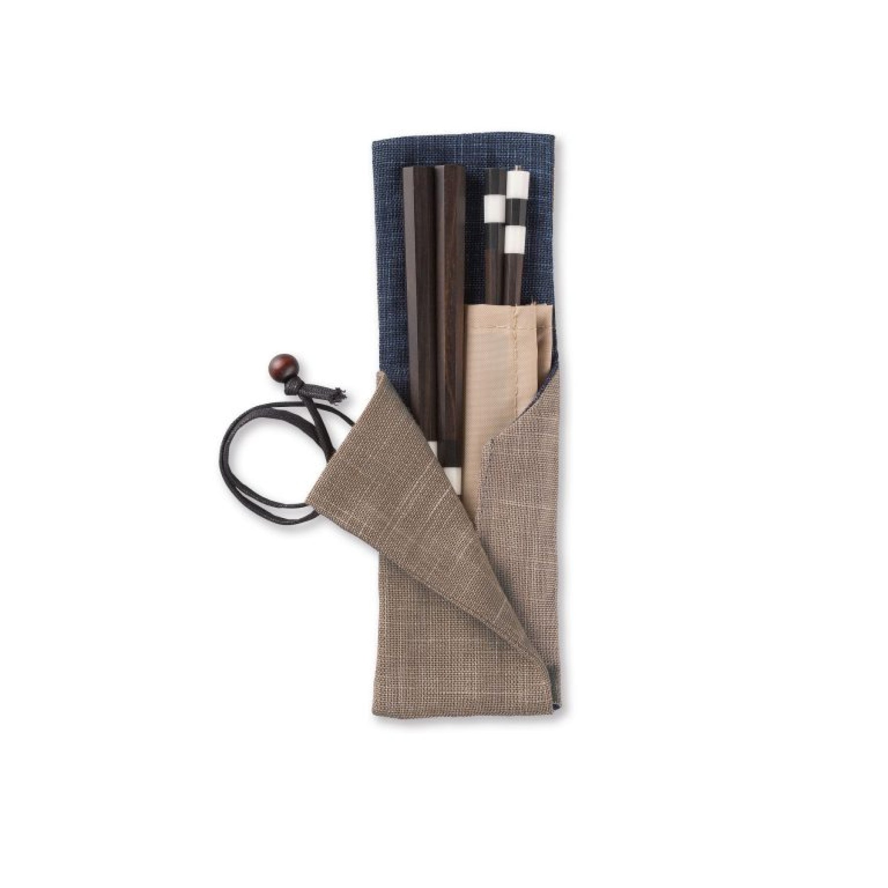 Carry-along Eight-sided Chopsticks Ebony