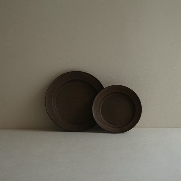 Rim Circle Plate L | Copper Brown