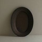 Rim Oval Plate L | Copper Brown