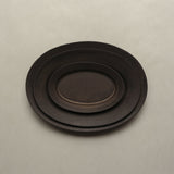 Rim Oval Plate L | Copper Brown