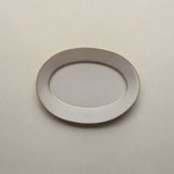 Rim Oval Plate L | Stone Beige