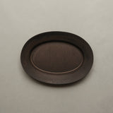 Rim Oval Plate M | Copper Brown