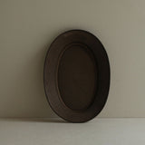 Rim Oval Plate M | Copper Brown