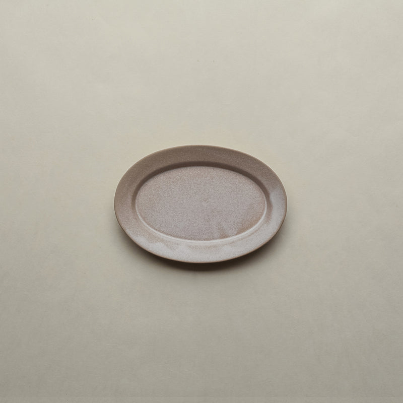 Rim Oval Plate S | Stone Beige