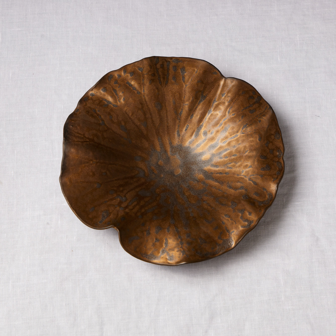 Golden Manganese Lotus Plate(S)