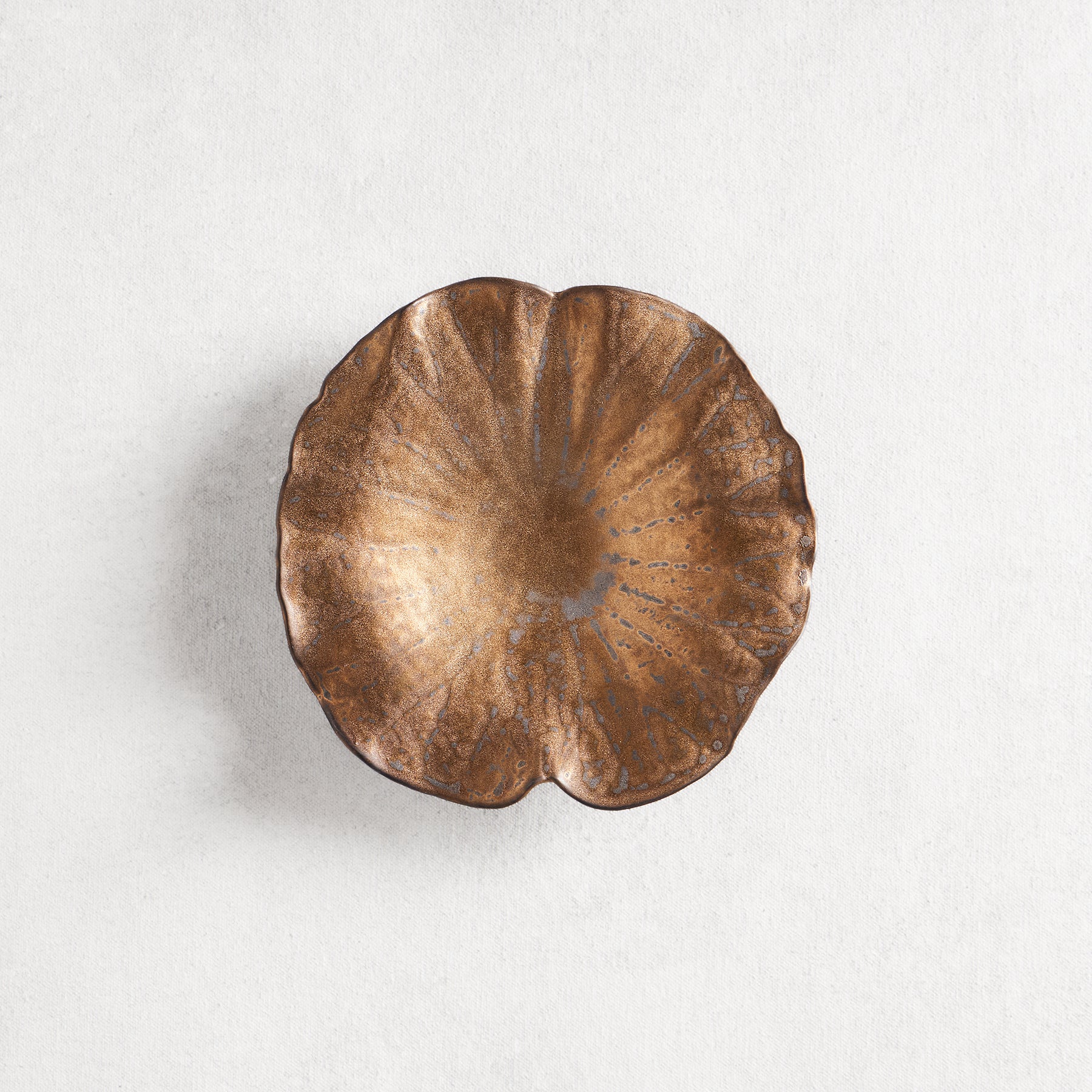 Golden Manganese Lotus Plate S
