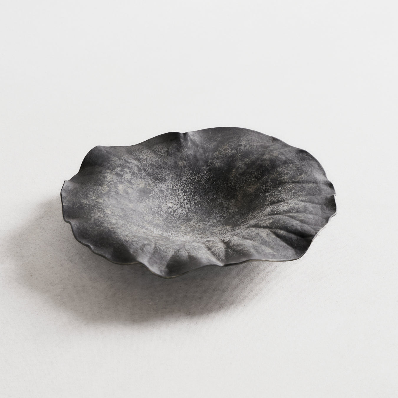 Moon Surface Lotus Plate